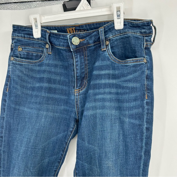 KUT From The Kloth Denim Blue Jeans Katy Ankle Straight‎ Leg Size 6 Medium Wash - Picture 8 of 8